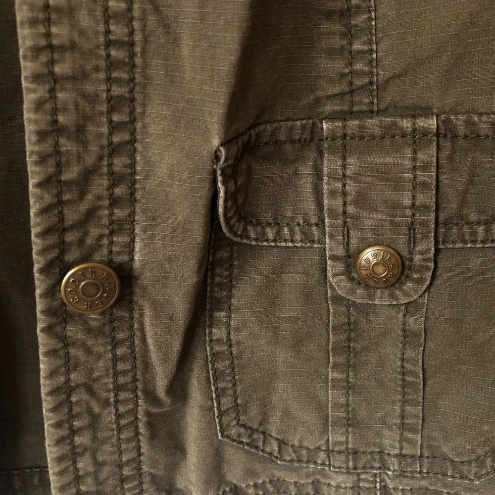 Eddie Bauer Green Canvas Jacket - Picture 2 of 4